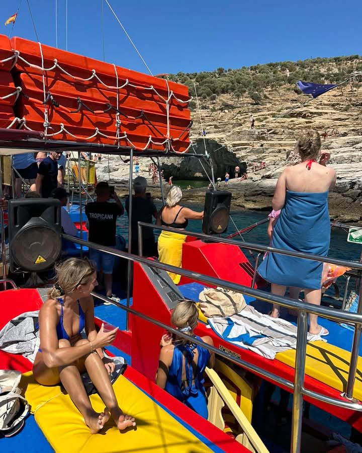 Greek boat trip for families groups snorkeling and swimming stops